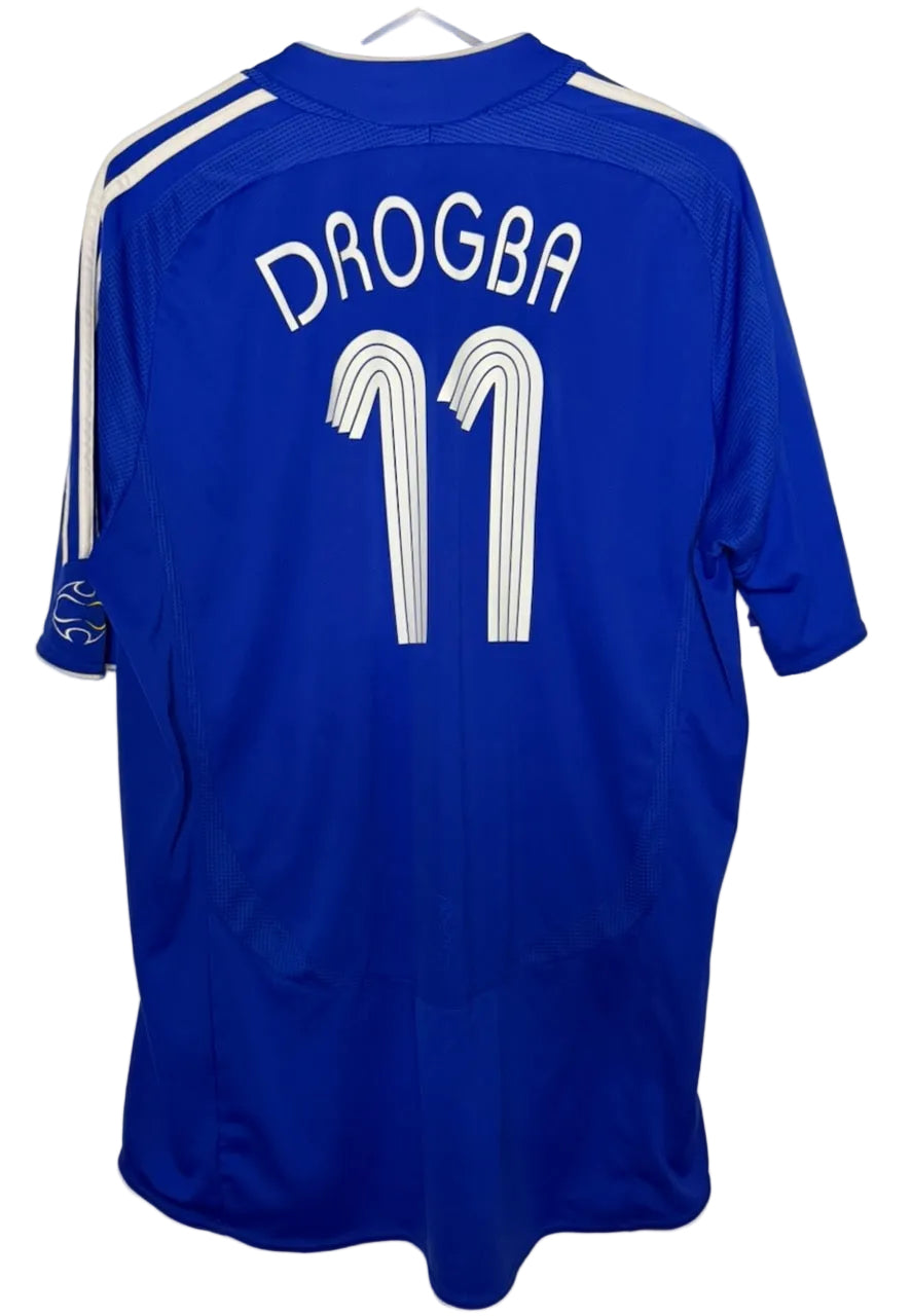 Chelsea 2006-07 Home Football Shirt | Adidas | Drogba #11