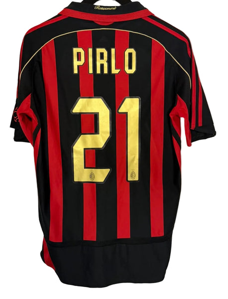 AC Milan 2006-07 Home Football Shirt | Adidas | Pirlo #21