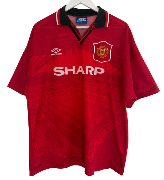 Manchester United 1994-96 Home Football Shirt | Umbro | Vintage | Size XL