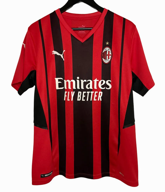 AC Milan 2021-22 Home Football Shirt | Puma | Ibrahimović #11 | Original | Size M