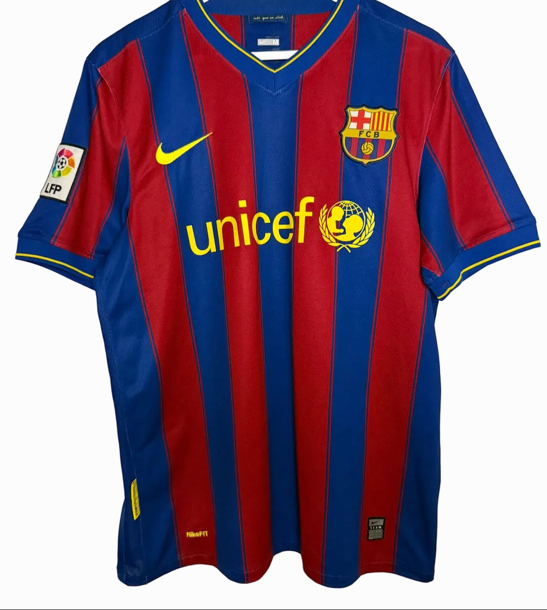 FC Barcelona 2009-10 Home Football Shirt | Nike | Messi #10 | Original | Size M