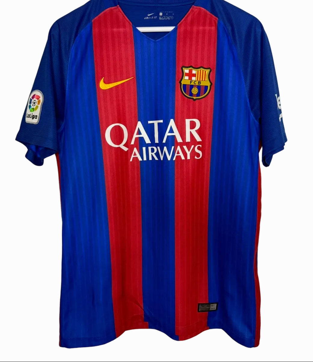 FC Barcelona 2016-17 Home Football Shirt | Nike | Messi #10 | Original | Size M