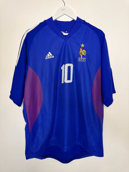France Zidane 2002 Home Kit (Size XL)