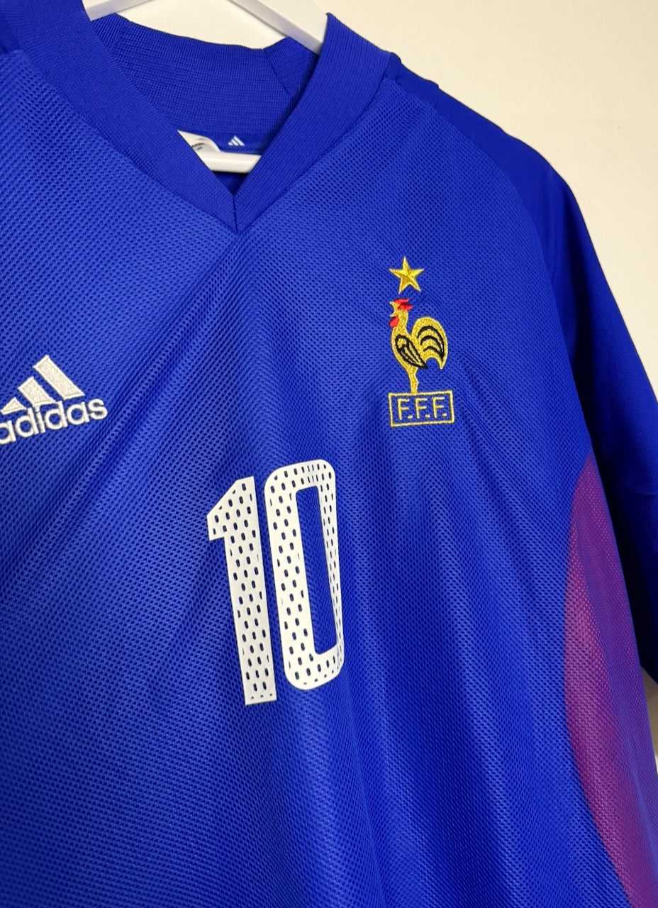 France Zidane 2002 Home Kit (Size XL)