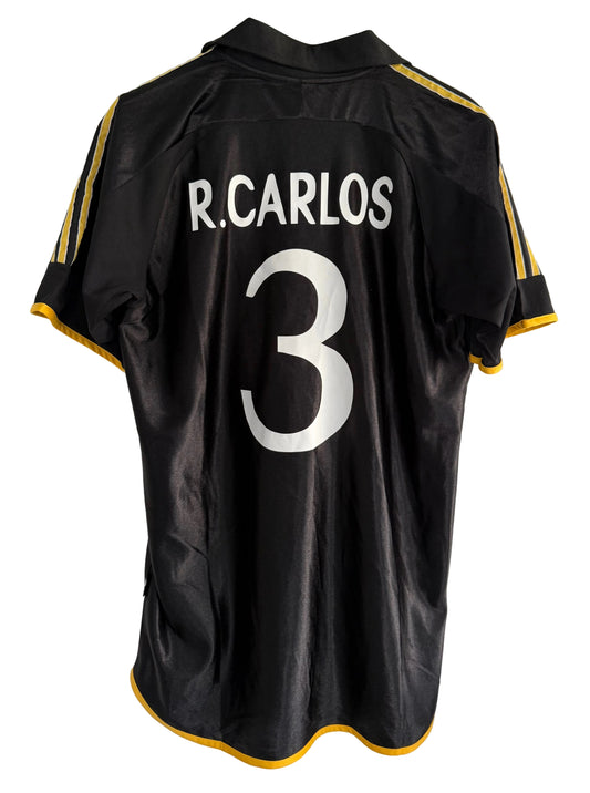 Real Madrid 1999-00 Away Football Shirt | Adidas | R. Carlos #3 | Vintage Original | Size XXL