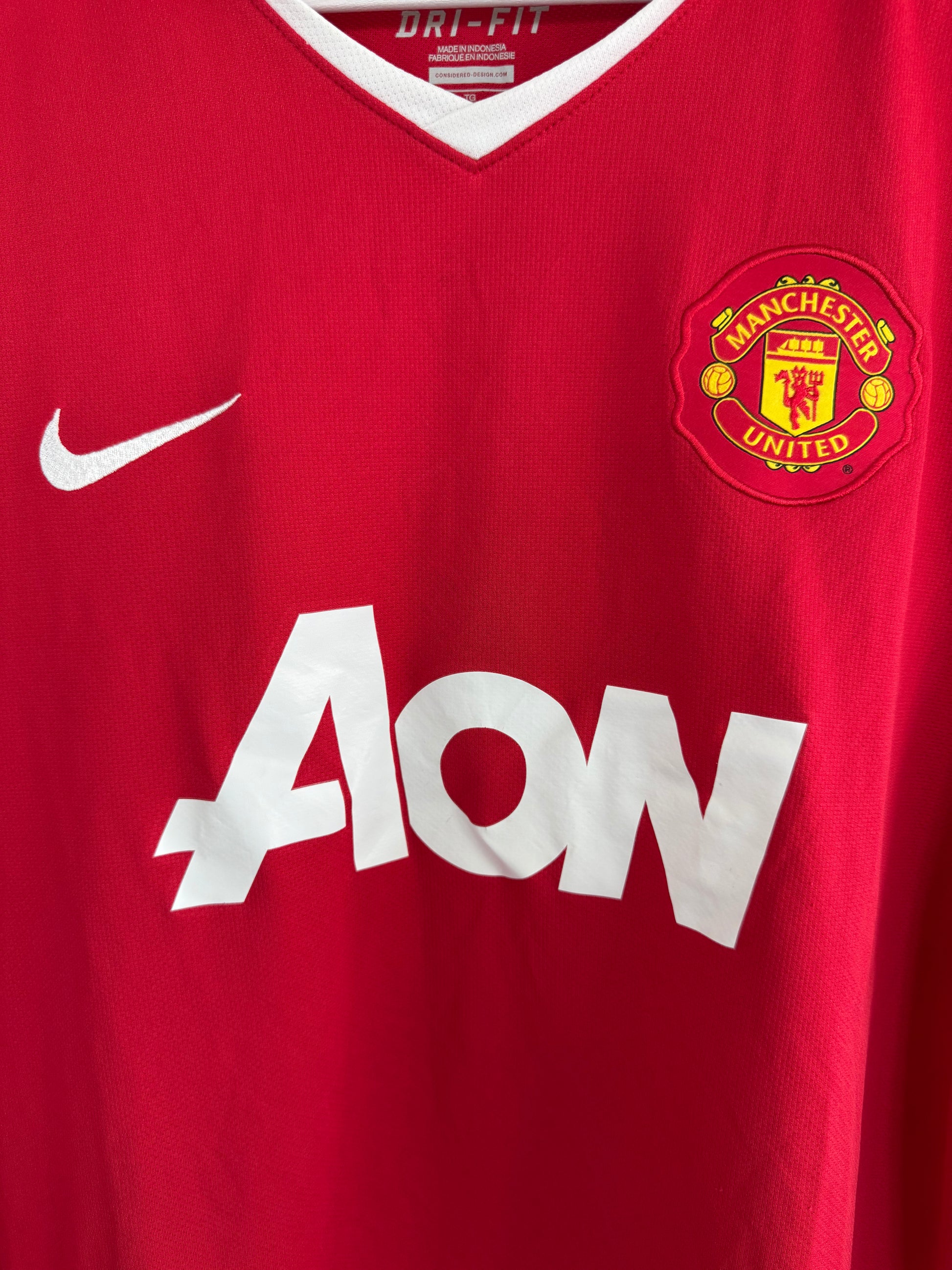 Manchester United 2010-11 Home Long Sleeve Football Shirt