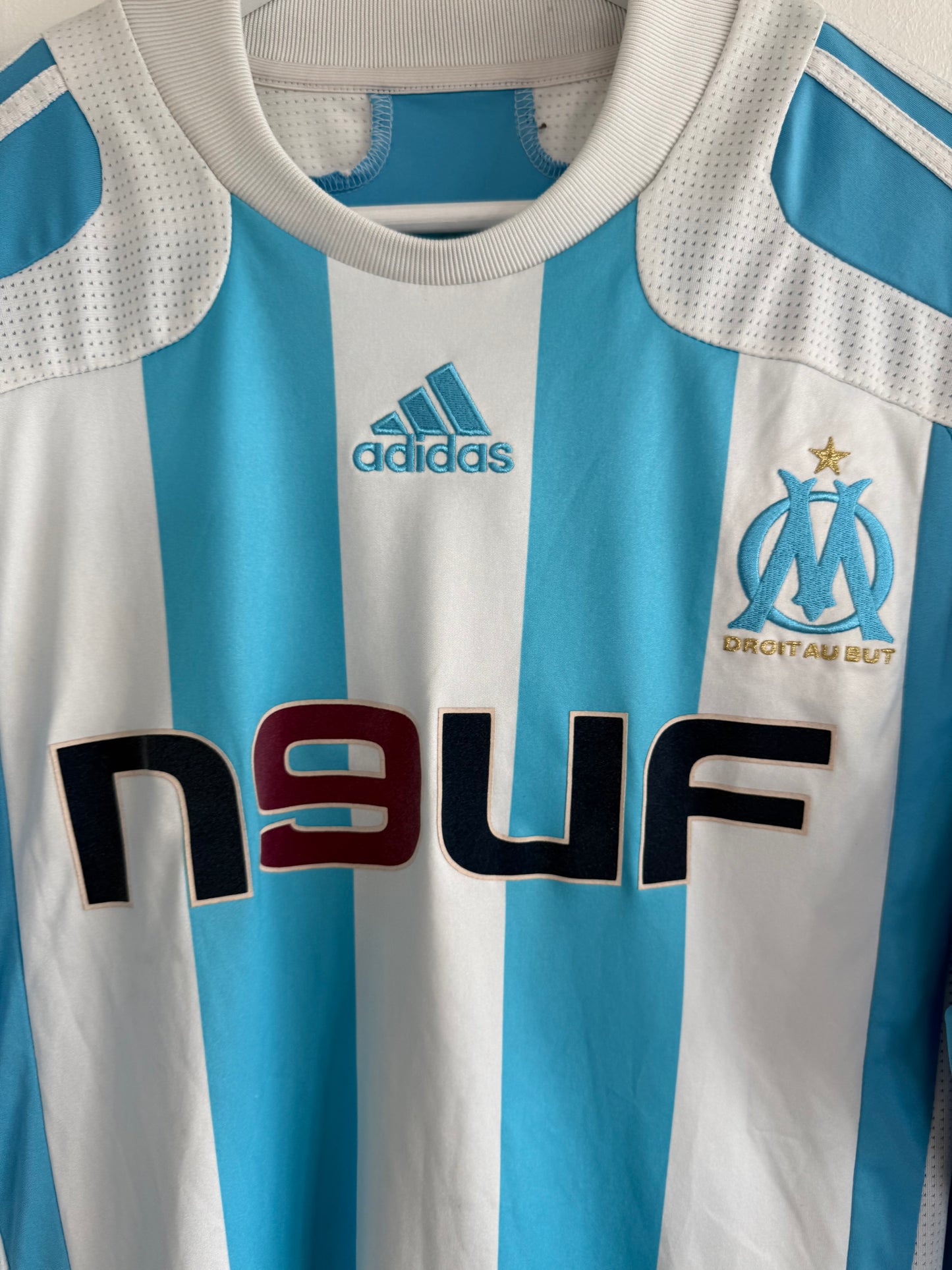 Olympique Marseille 2007-08 Away Long Sleeve Football Shirt | Adidas | Vintage Original | Size L