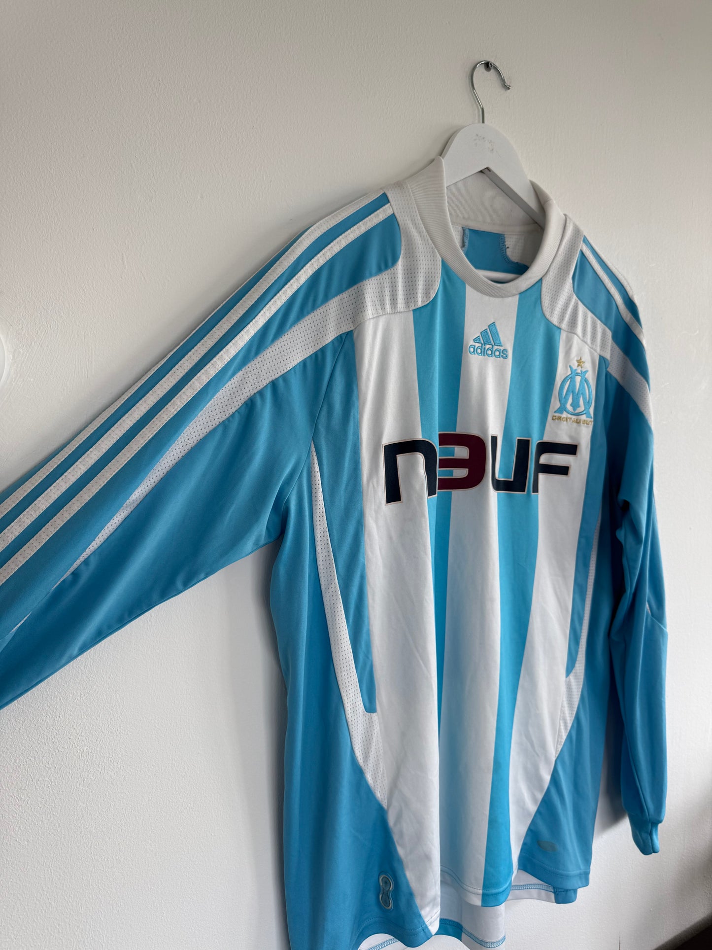 Olympique Marseille 2007-08 Away Long Sleeve Football Shirt | Adidas | Vintage Original | Size L