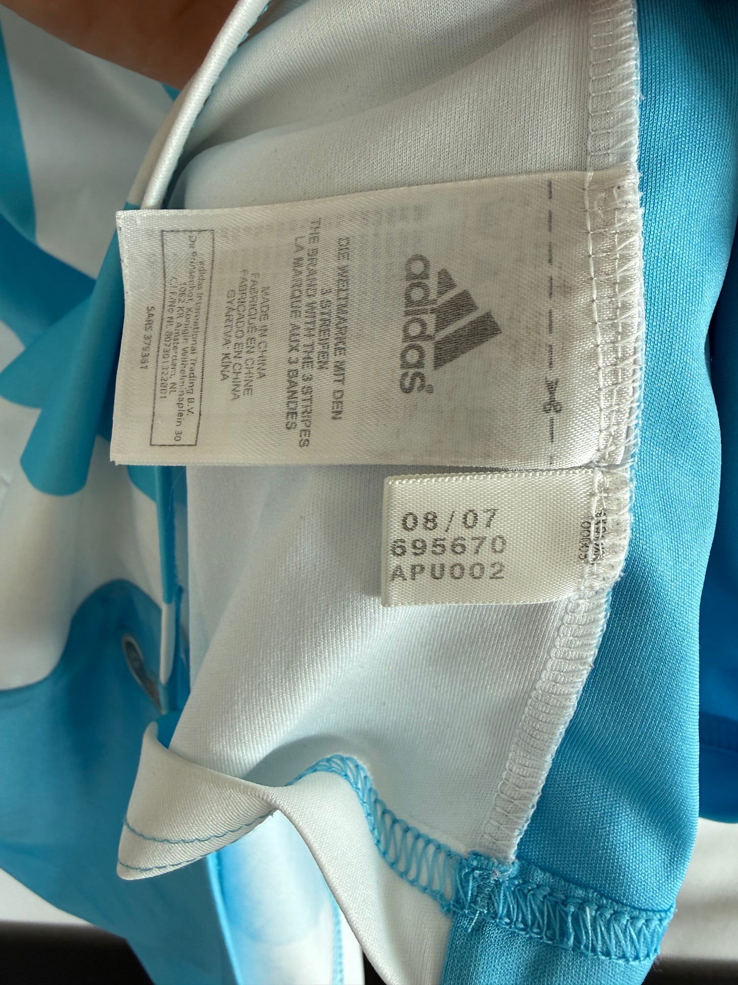 Olympique Marseille 2007-08 Away Long Sleeve Football Shirt | Adidas | Vintage Original | Size L