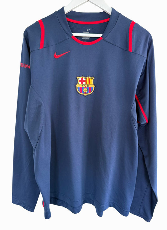 FC Barcelona 2006-07 Training Long Sleeve Shirt | Nike | Vintage Original | Size XL