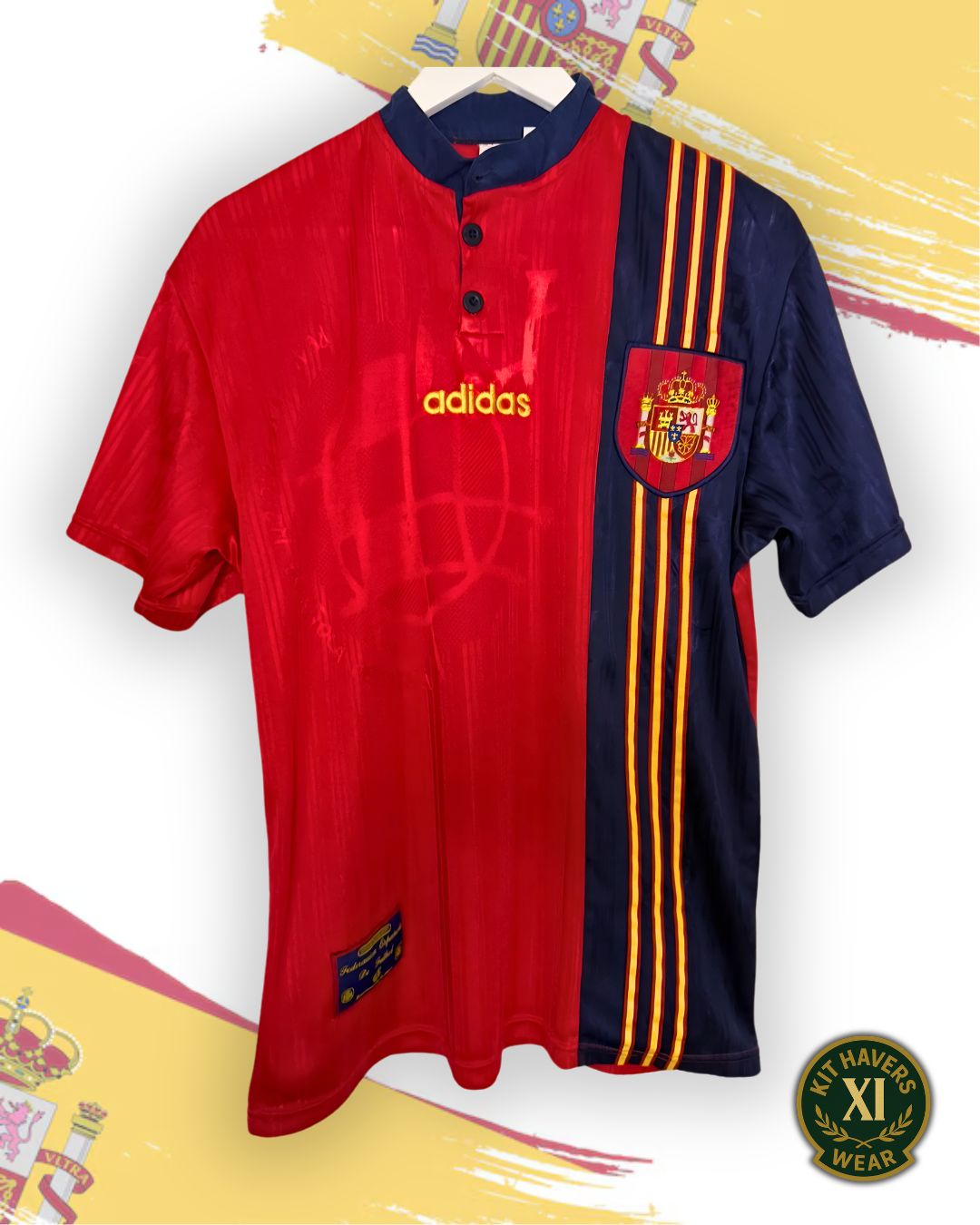 Spain 1996 Home Football Shirt | Adidas | Vintage Original | Size M
