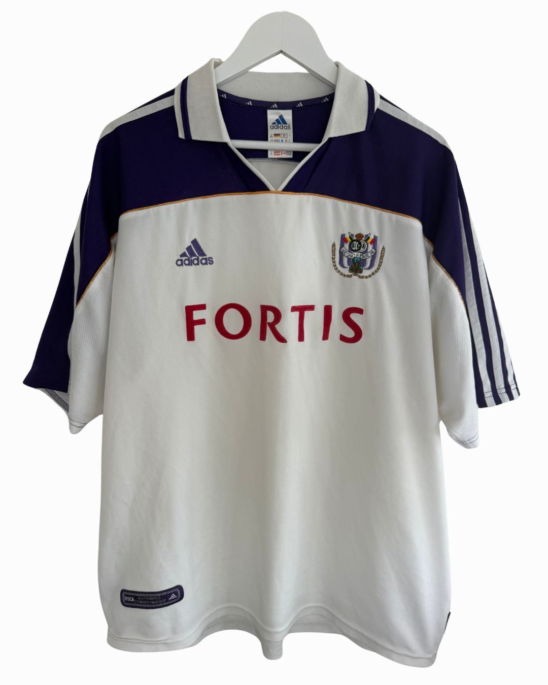 RSC Anderlecht 2000-01 Home Football Shirt | Adidas | Vintage Original | Size XXL