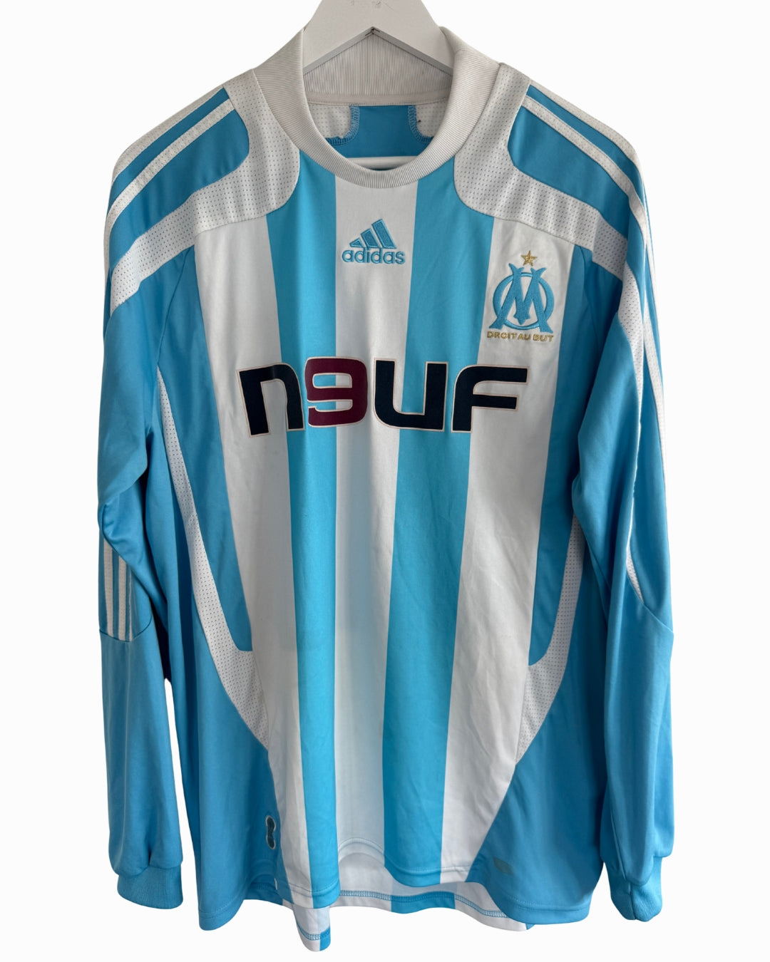 Olympique Marseille 2007-08 Away Long Sleeve Football Shirt | Adidas | Vintage Original | Size L